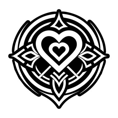 Aşkın sembolünü tam biçiminde gösteren bir simge