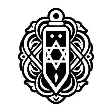 Mezuzah kaydırma dosyasını gösteren dolu bir biçim simgesi