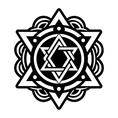 İsrail sembolünü gösteren kabartma biçimi simgesi