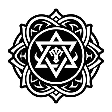 Şalom simgesi gösteren kabartma biçimi simgesi