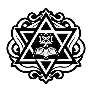 Yahudi kitabını gösteren kabartma biçimi simgesi