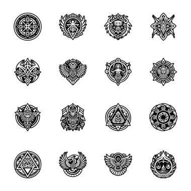 Eski sembollerin katı bir simgesi