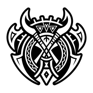 Rün dövmesinin katı bir simgesi