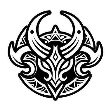 Hayvan boynuzlarının doldurulmuş bir simgesi.