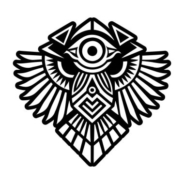 Kartal sembolünün doldurulmuş bir biçim simgesi