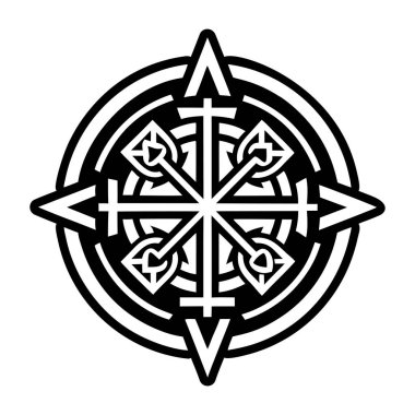 Dört yönlü dövme dolu bir stil simgesi