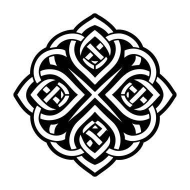 Birbirine kenetlenmiş dövmenin katı bir simgesi