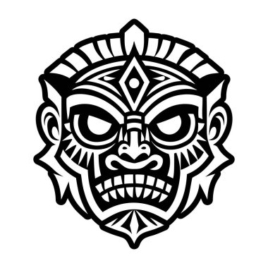 Kabile maskesi dövmesinin doldurulmuş bir simgesi