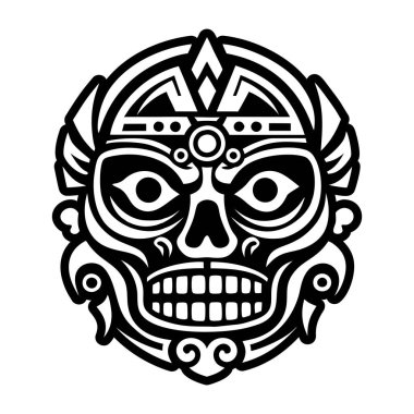 Maya ölüm dövmesinin sembolü.