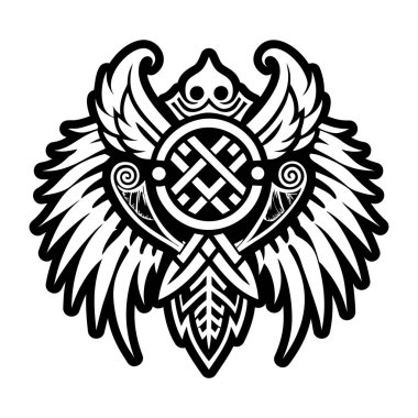 Kutsal kanat sembolünün bir simgesi.