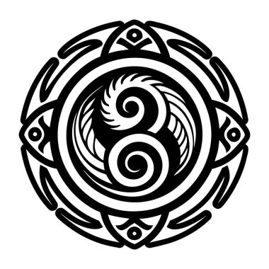 Çift sarmal sembolün katı biçim simgesi