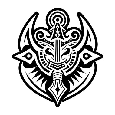 Bıçak sembolünün katı biçim simgesi