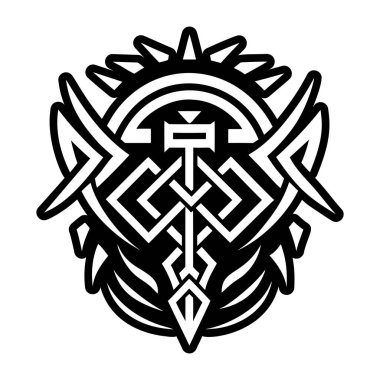 Güç mührü sembolünün doldurulmuş bir simgesi