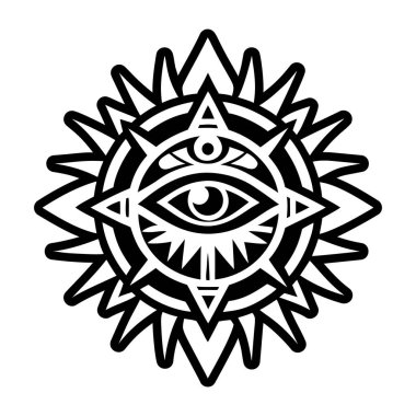 Rahibin göz sembolünün bir simgesi.