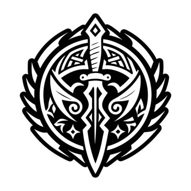 Eski kılıç sembolünün katı bir simgesi