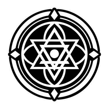 İlahi istihkak dövmesinin doldurulmuş bir simgesi