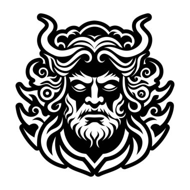 Eerebus gölge dövmesinin katı bir simgesi