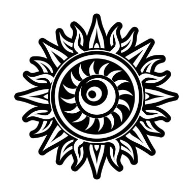 Güneş tutulması gökyüzü dövmesinin bir simgesi.