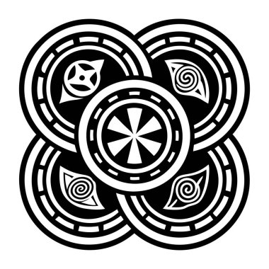 Orichalcum efsanevi dövmesini gösteren doldurulmuş bir biçim simgesi