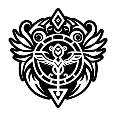 Kutsal dövmenin doldurulmuş bir simgesi.