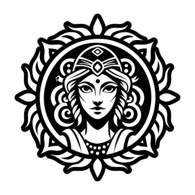 Demeter tanrıçasını gösteren bir sembol