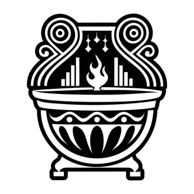 Kutsal kaseyi gösteren bir sembol.