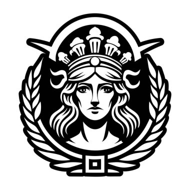Tanrıçayı tasvir eden katı bir stil simgesi
