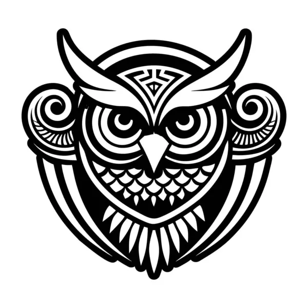 Athena baykuşunun bilgelik dövmesinin sembolü.