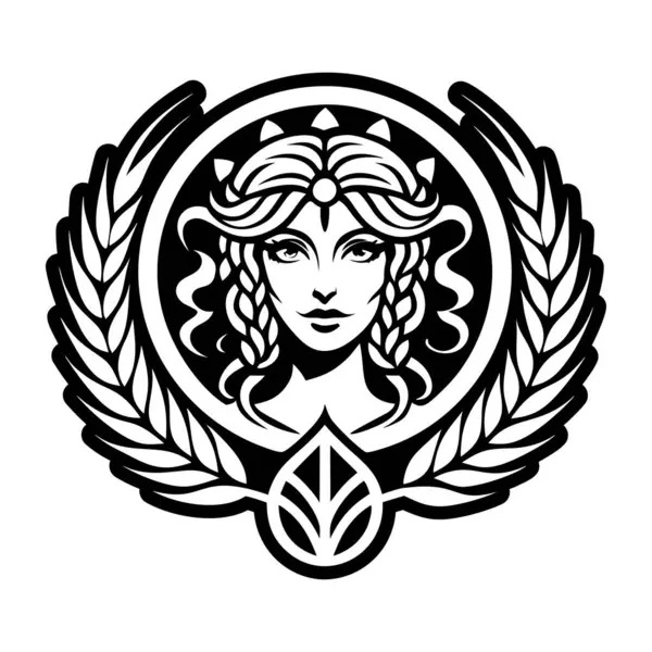 Tanrıça hasat dövmesi içeren bir sembol.