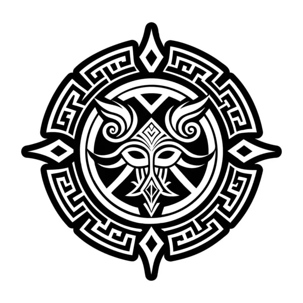 Hiperboreans efsanevi dövmesinin doldurulmuş bir simgesi