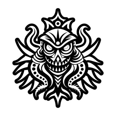 Deniz yaratığı dövmesinin katı bir simgesi.