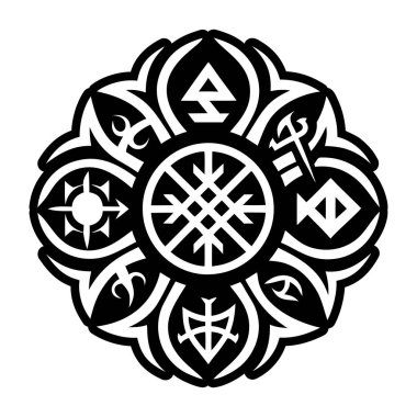 Mühür sembollerinin doldurulmuş bir biçim simgesi