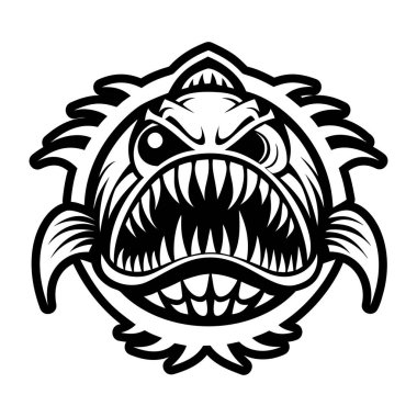 Pirana sembolünün katı bir simgesi