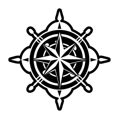 Denizcilik yıldız sembolünün katı bir biçim simgesi