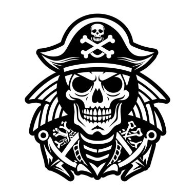 Ölü korsan dövmesinin sembolü.