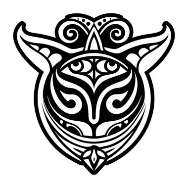 Balina dövmesinin doldurulmuş bir simgesi