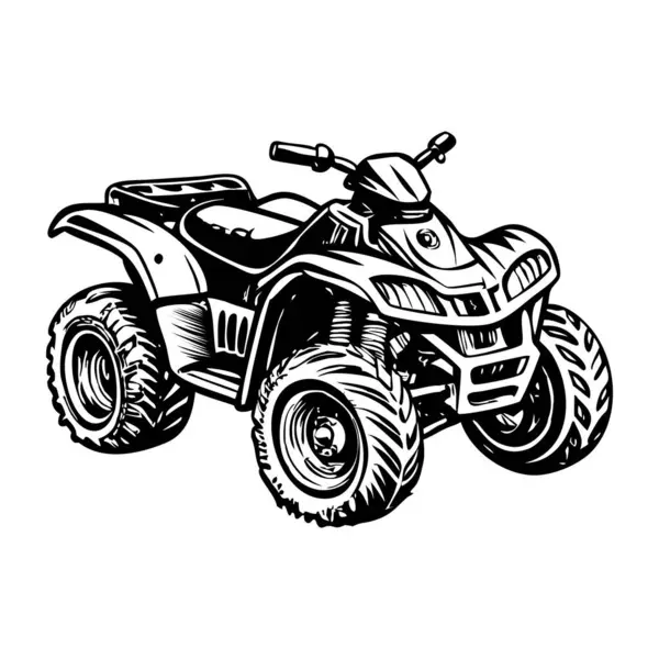 Dörtlü bisikleti tasvir eden klasik çizim