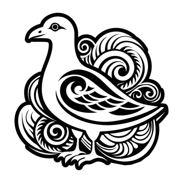 Martı sembolünün katı bir biçim simgesi