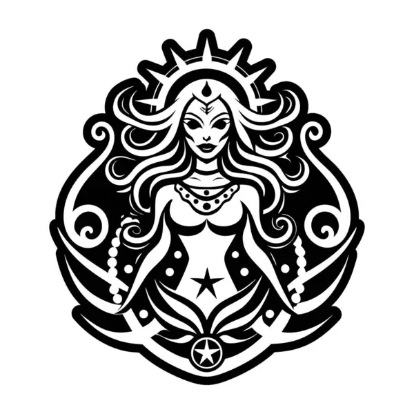 Deniz cadısı sembolünün bir simgesi.