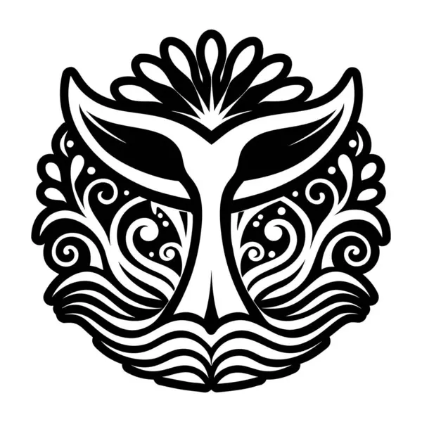 Balina kuyruğu dövmesinin katı bir simgesi