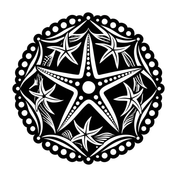 Denizyıldızı sembolünün bir simgesi.