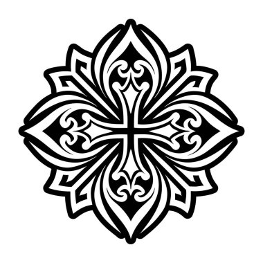 siyah ve beyaz dekoratif tasarım ögesi