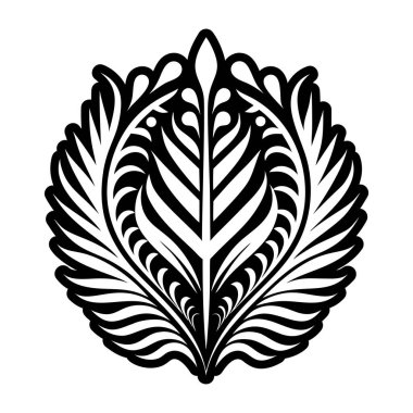 Yaprağın soyut vektör çizimi