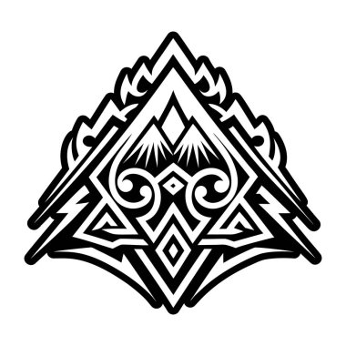 Kabile Dövme Vektör illüstrasyon