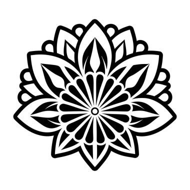 Lotus çiçek simgesi, anahat stili