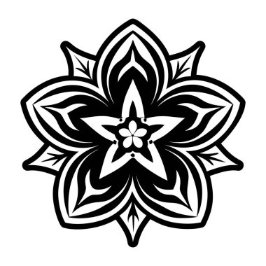 black and white mandala for coloring book