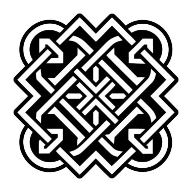 Kelt haçı, süs, düğüm, Kelt, süs, vektör, illüstrasyon