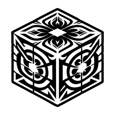 soyut geometrik siyah beyaz tasarım