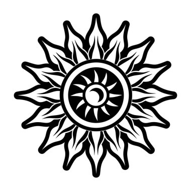 Mandala ikonlu güneş