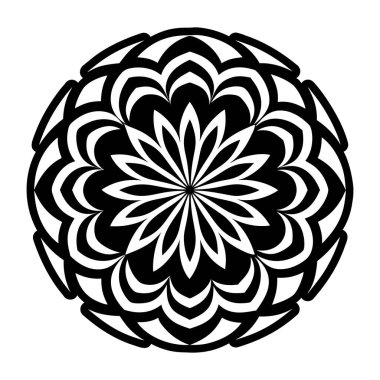 Mandala. yuvarlak süsleme desen.
